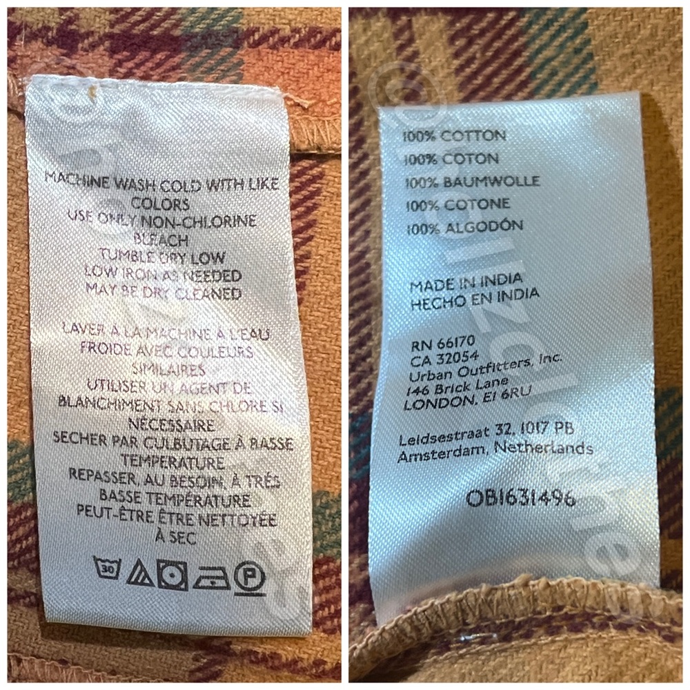 Free People Kalli Plaid Button-down Shirt Flannel XS - Picture 7 of 8